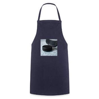 Eishockey - Schläger und Puck - Kochschürze - Navy - Vorne - AI Model Male 185 dark (185cm)
