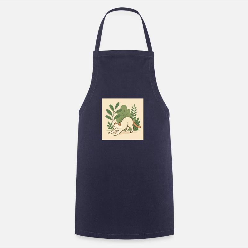 Cat - Cooking Apron - navy
