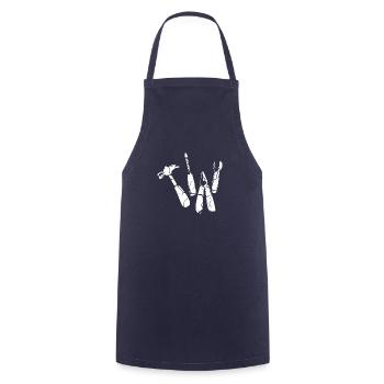 Werkzeug Hammer Zange Schraubenschlüssel - Kochschürze - Navy - Vorne - AI Model Male 185 dark (185cm)