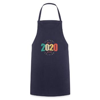 2020 Vintage Retro Geburtstagsgeschenk 2020 - Kochschürze - Navy - Vorne - AI Model Male 185 dark (185cm)
