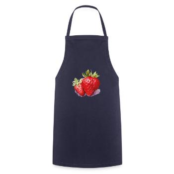 erdbeere - Kochschürze - Navy - Vorne - AI Model Male 185 dark (185cm)