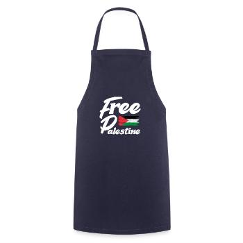 Drapeau de la Palestine - Tablier de cuisine - marine - Devant - AI Model Male 185 dark (185cm)
