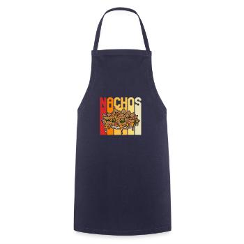 Nachos Jalapenos Cheese Mexico Mexican cuisine - Kochschürze - Navy - Vorne - AI Model Male 185 dark (185cm)