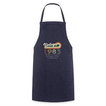 Awesome since 1983 Anniversary 1983 Vintage 198 - Cooking Apron - navy - Front - AI Model Male 185 dark (185cm)