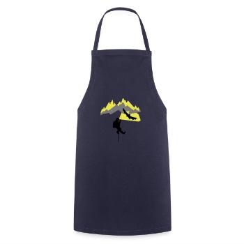 speleo_montagne1 - Cooking Apron - navy - Front - AI Model Male 185 dark (185cm)