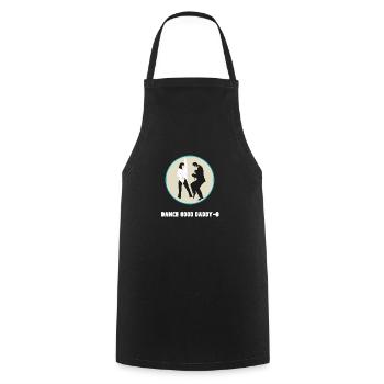 Pulp Fiction Dance - Kochschürze - Schwarz - Vorne - AI Model Male 185 dark (185cm)