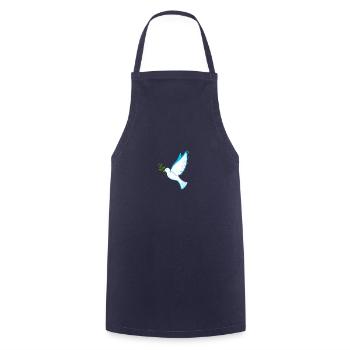 Dove of Peace - Cooking Apron - navy - Front - AI Model Male 185 dark (185cm)