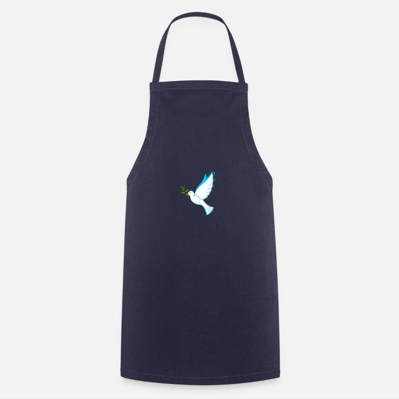 Taube des Friedens - Kochschürze - Navy