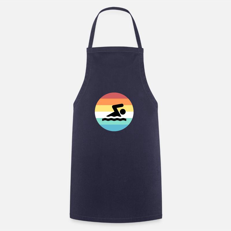 natation - Tablier de cuisine - marine