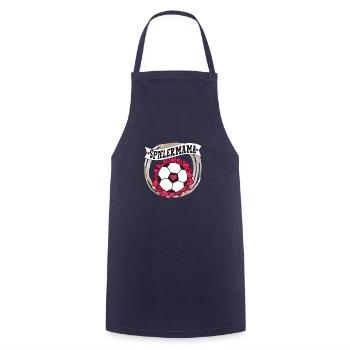 Spielermama football love heart - Cooking Apron - navy - Front - AI Model Male 185 dark (185cm)