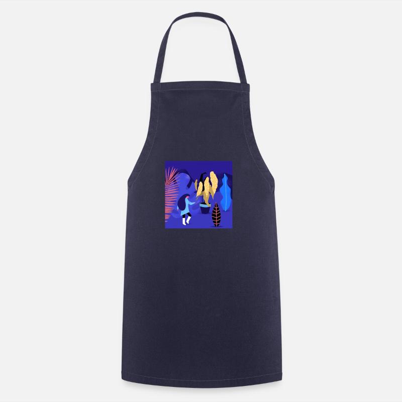 magic plants - Cooking Apron - navy