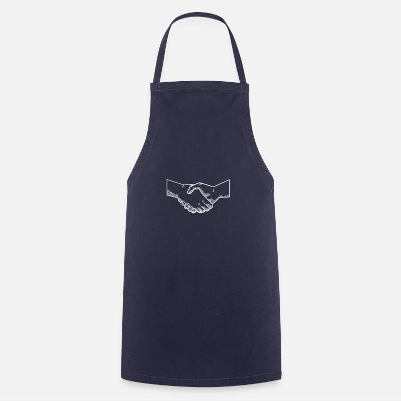 Handshake - Gift - Gift Idea - Cooking Apron - navy