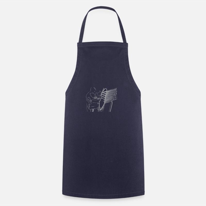 Guitariste dessin guitariste - Tablier de cuisine - marine