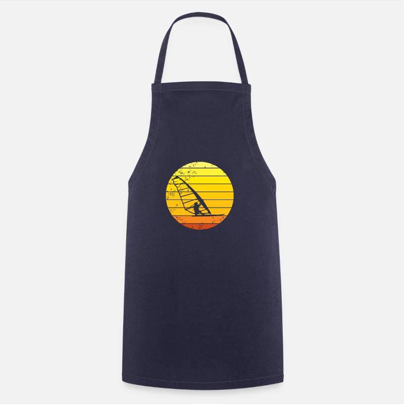 Windsurfer retro sunset - Tablier de cuisine - marine