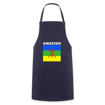 Amazigh - Cooking Apron - navy - Front - AI Model Male 185 dark (185cm)