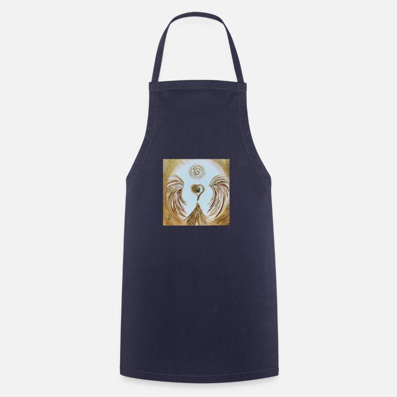 Ange du cœur de l'abondance - Tablier de cuisine - marine