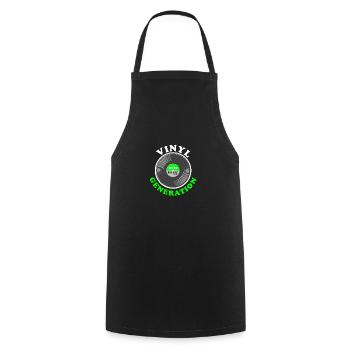 Vinyl Generation - Cooking Apron - black - Front - AI Model Male 185 dark (185cm)