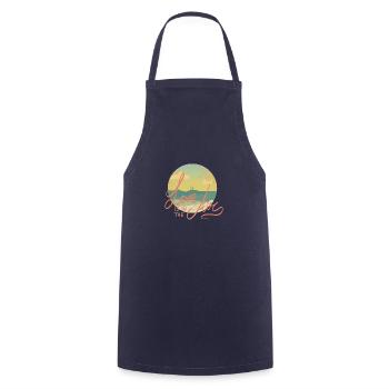 Love is in the Air - Cooking Apron - navy - Front - AI Model Male 185 dark (185cm)