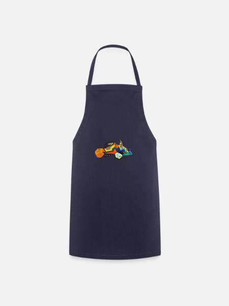 Mandarin Fisch - Kochschürze - Navy