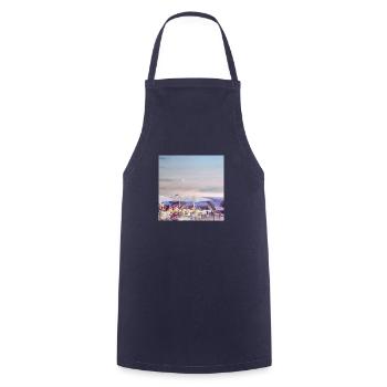 Tuscany beach bar - Cooking Apron - navy - Front - AI Model Male 185 dark (185cm)