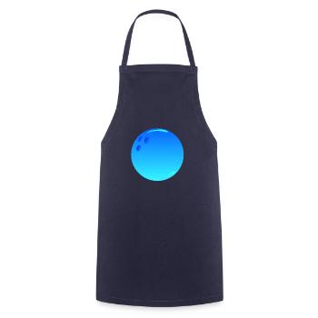 sport bowling - Cooking Apron - navy - Front - AI Model Male 185 dark (185cm)