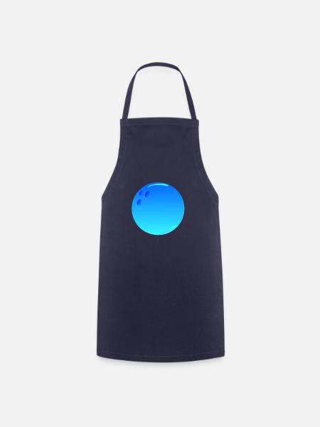 Sport Bowlingkugel - Kochschürze - Navy