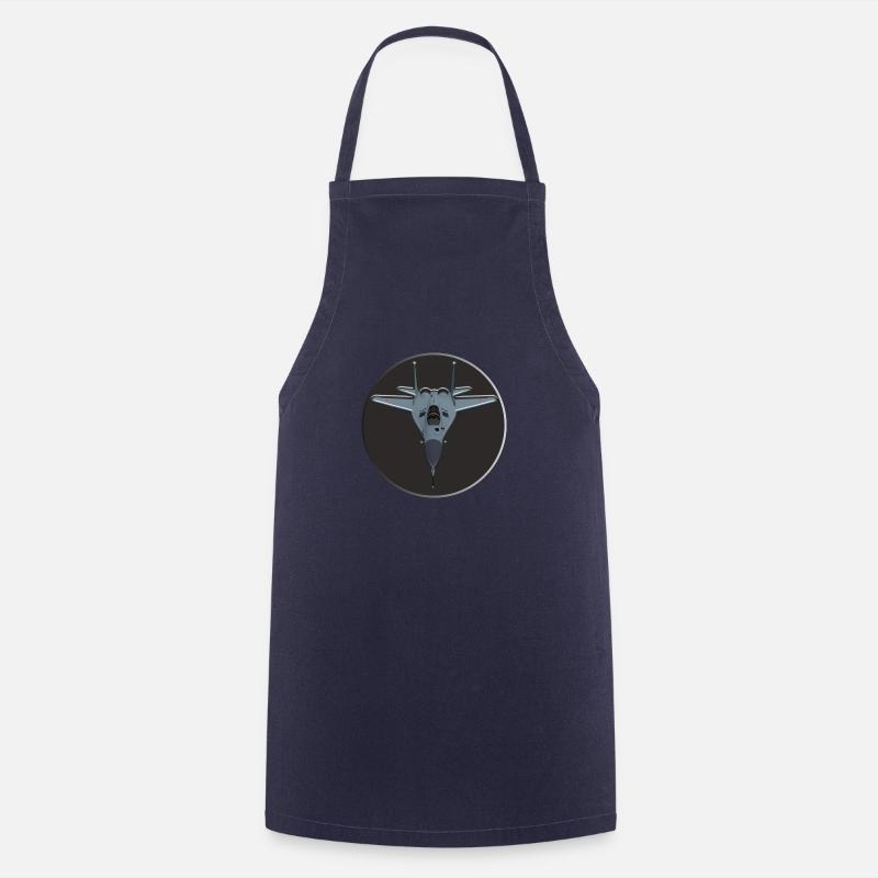 Avion de chasse - Tablier de cuisine - marine