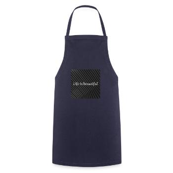 T-shirt - Tablier de cuisine - marine - Devant - AI Model Male 185 dark (185cm)