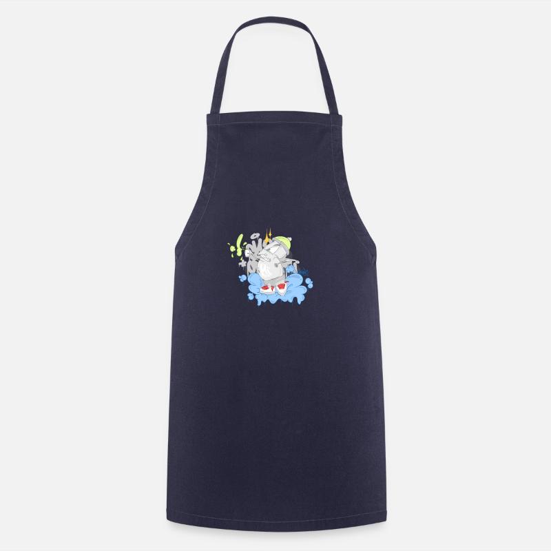 FAT CAN IN ACTION - Cooking Apron - navy