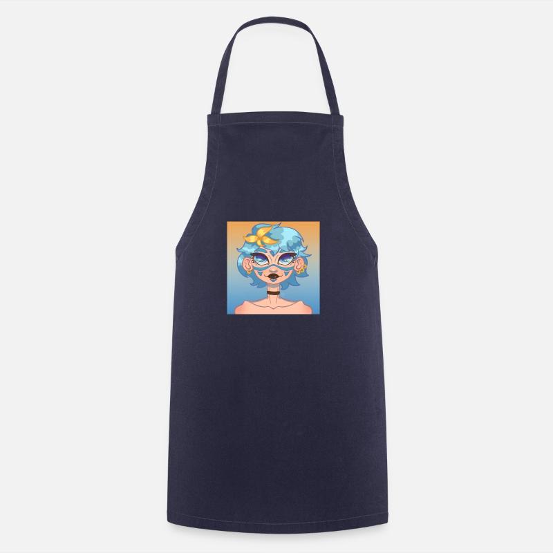 Golden ocean - Cooking Apron - navy