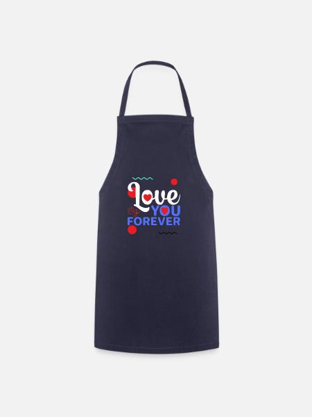 Love forever - Kochschürze - Navy