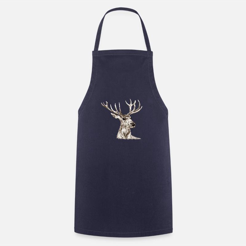 Hirsch - Kochschürze - Navy