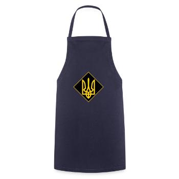 Ukraine - Cooking Apron - navy - Front - AI Model Male 185 dark (185cm)