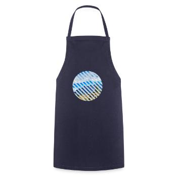 Alps Circle Hiking Mountains Gift Photo Holiday - Cooking Apron - navy - Front - AI Model Male 185 dark (185cm)