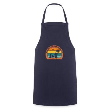 Christmas Nativity with Jesus - Worship The Newbor - Cooking Apron - navy - Front - AI Model Male 185 dark (185cm)