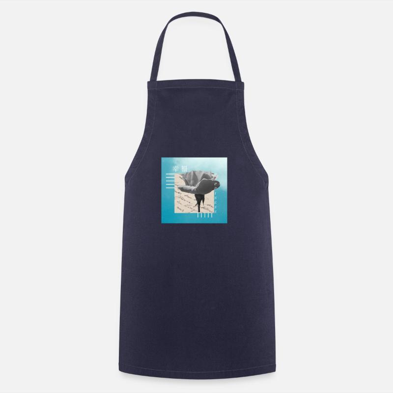 Japonais - Tablier de cuisine - marine