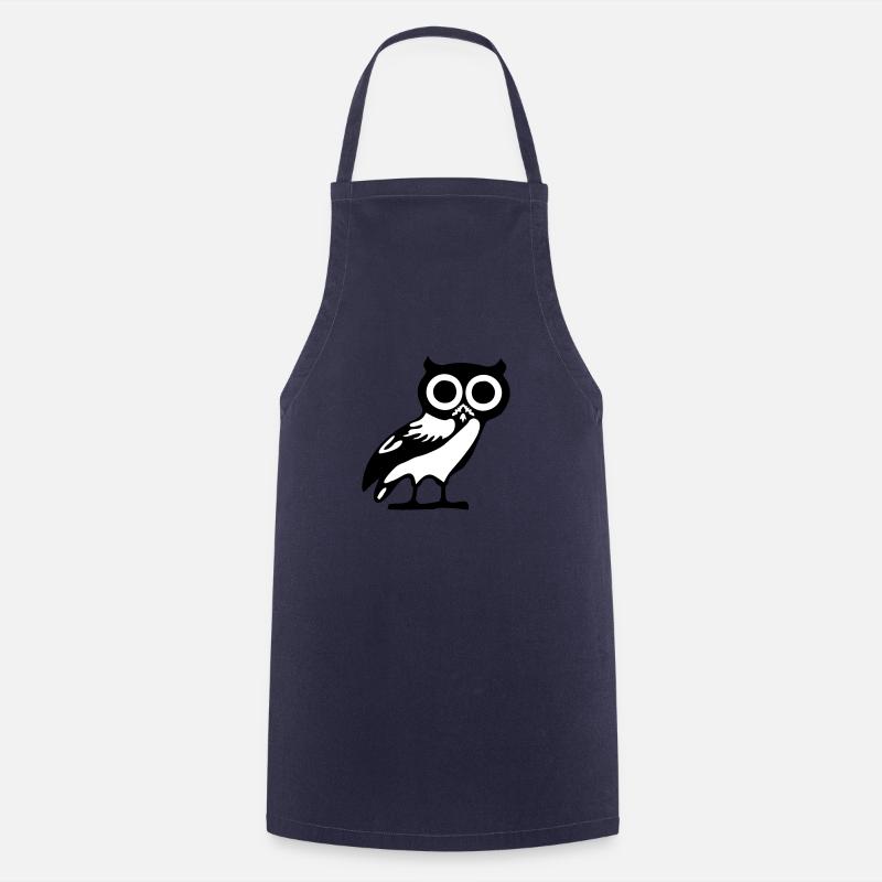 Eule - Kochschürze - Navy