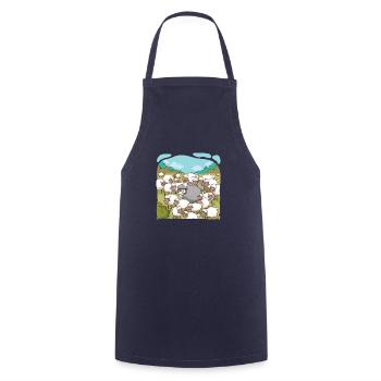 Wolf in sheep's clothing - Cooking Apron - navy - Front - AI Model Male 185 dark (185cm)