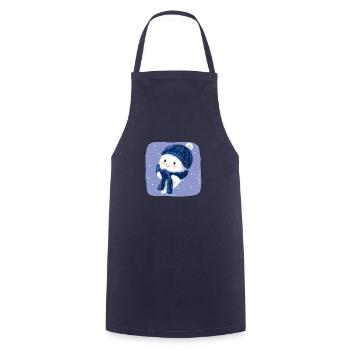 Snow Spirit - Cooking Apron - navy - Front - AI Model Male 185 dark (185cm)