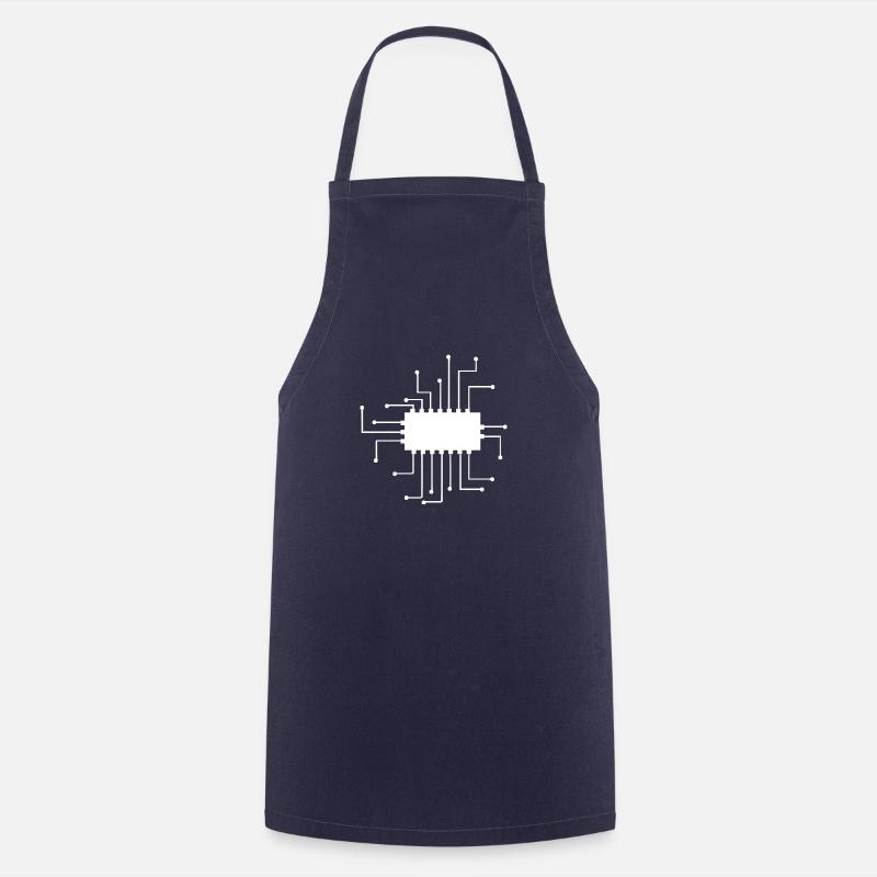electronically micro shield - Cooking Apron - navy