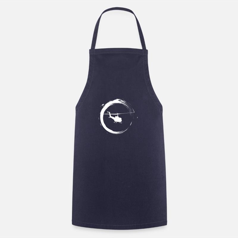 hélicoptère - Tablier de cuisine - marine