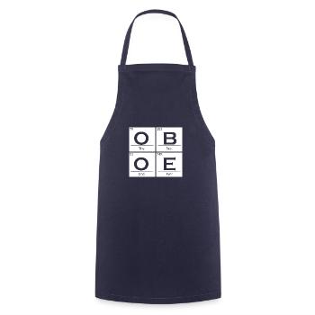 Oboe Chemistry Elements Music Musician Oboe Player - Cooking Apron - navy - Front - AI Model Male 185 dark (185cm)