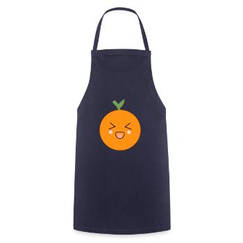 Kawaii Oranges Kawaii Fruits Kawaii Fruit - Cooking Apron - navy - Front - AI Model Male 185 dark (185cm)