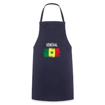 Senegal - Cooking Apron - navy - Front - AI Model Male 185 dark (185cm)