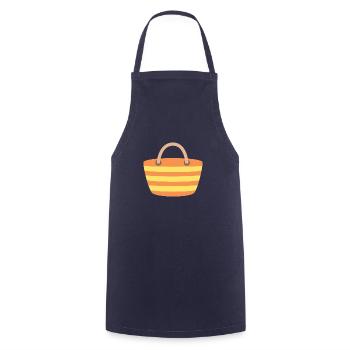 Beach bag - Cooking Apron - navy - Front - AI Model Male 185 dark (185cm)