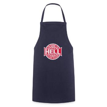 Going to Hell - Cooking Apron - navy - Front - AI Model Male 185 dark (185cm)