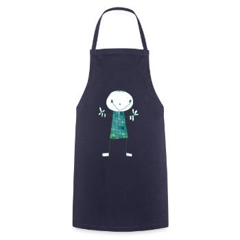 Emerald Alfred - Cooking Apron - navy - Front - AI Model Male 185 dark (185cm)