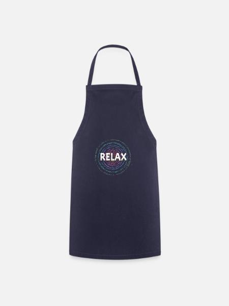 Entspann dich, Yoga, Spirituell - Kochschürze - Navy