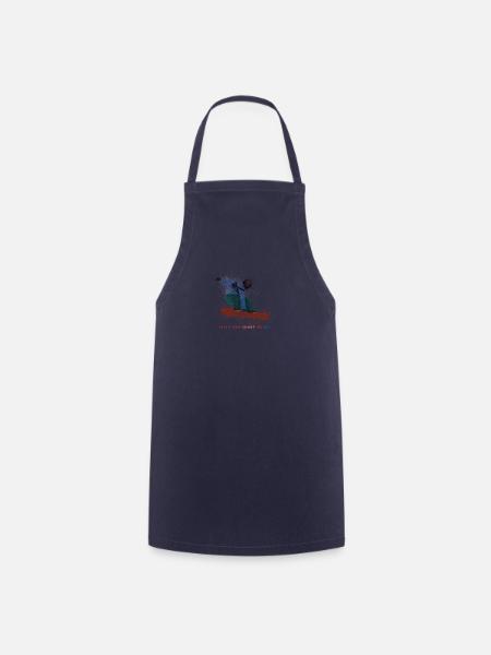 Life's too short to ski - t-shirt - Cooking Apron - navy