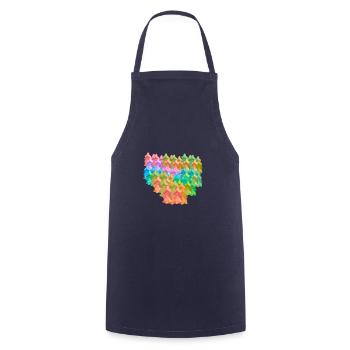 Colorful Colorful Forest Autumn Fantasy Fir Trees Nature - Cooking Apron - navy - Front - AI Model Male 185 dark (185cm)